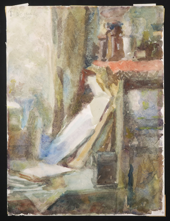 Cor Heeck: Aquarel, Atelierhoek kopen? Bied vanaf 1!