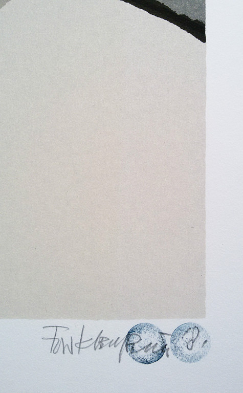 Fon Klement - Table Bleu, hoogdruk boardsnede kopen? Bied vanaf 225!