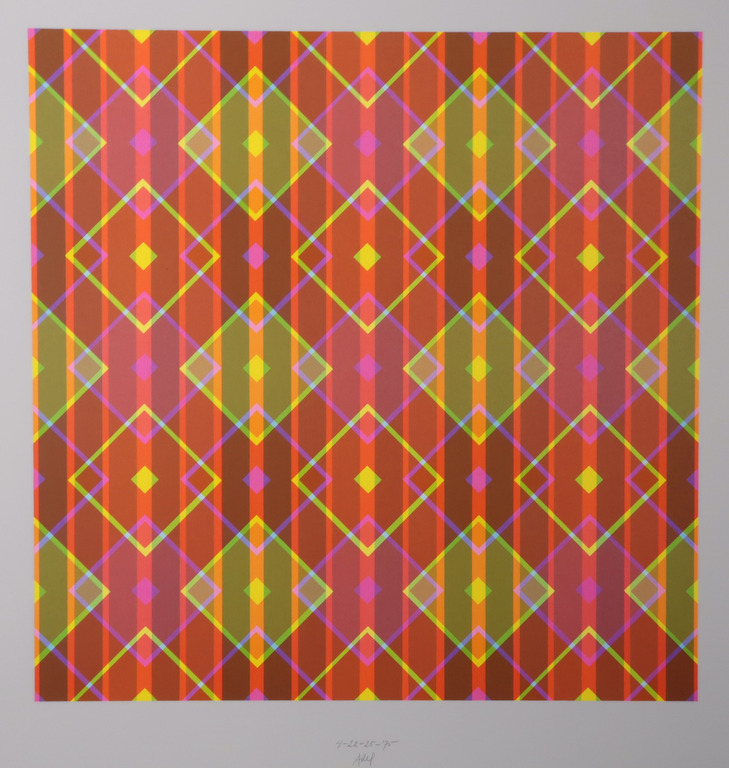 Rolf Adel: Album met 6 systematische beeldvariaties in zeefdruk kopen? Bied vanaf 100!