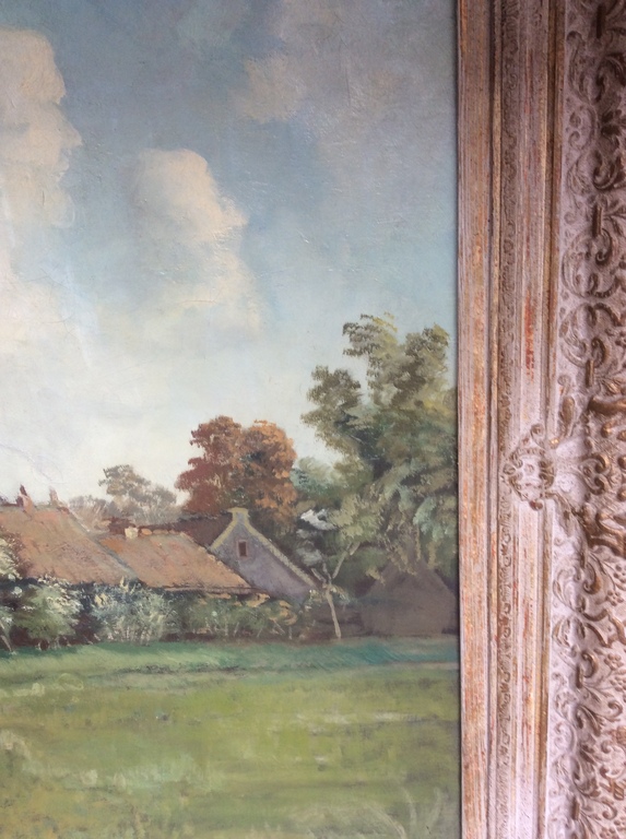 Jan Hendrik Frans Holle 1888-1969.      “ Dorpsgezicht” kopen? Bied vanaf 65!