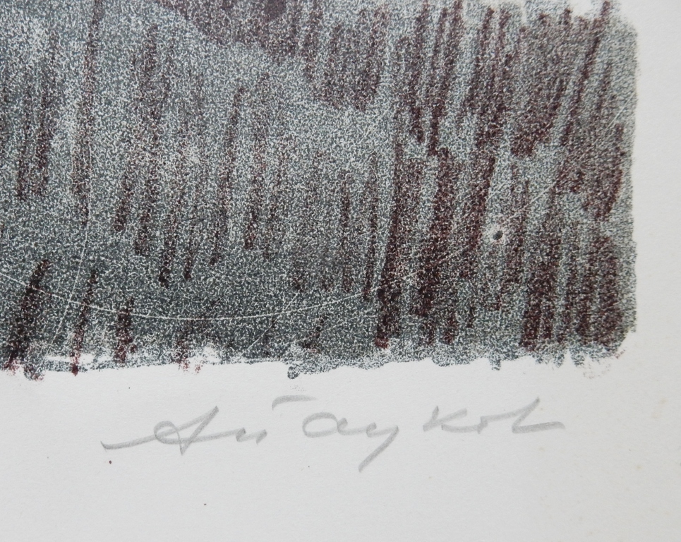 Gesigneerde Russische litho - Impressionisme kopen? Bied vanaf 1!