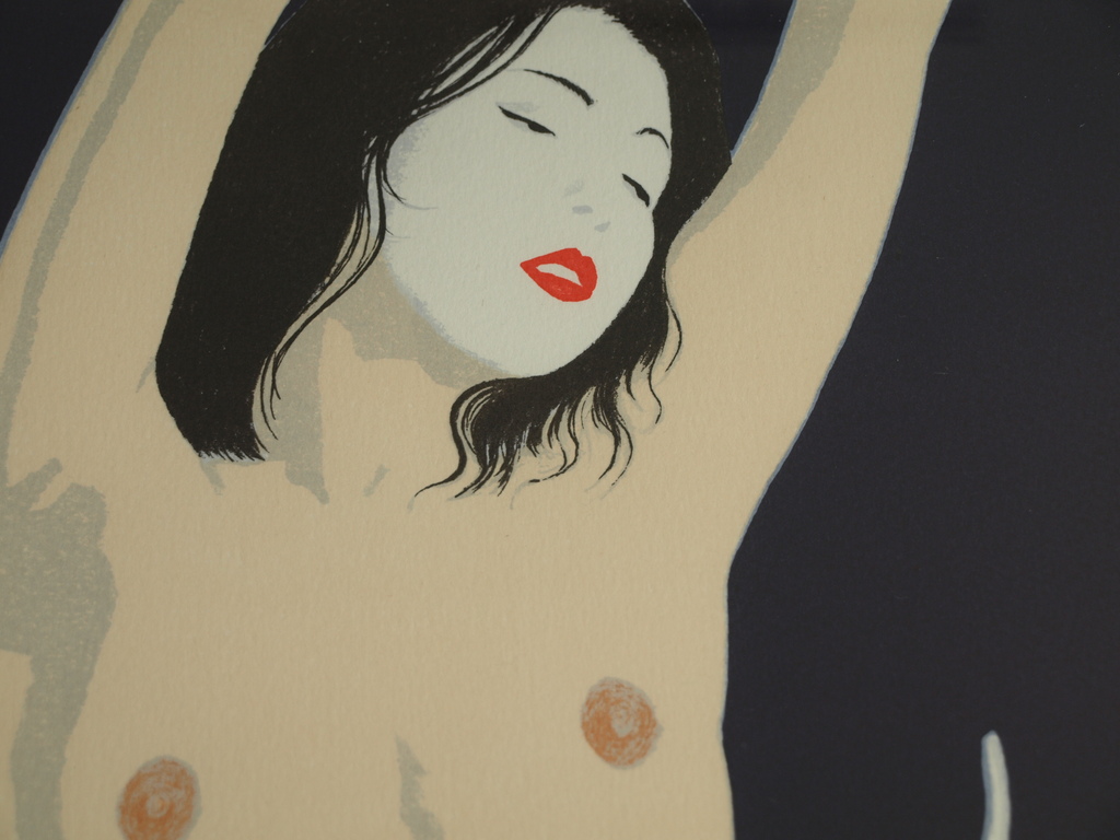 FERRY BERTHOLET (1952)-Zeefdruk –Japans naakt met koi karpers–Gesigneerd-1986 kopen? Bied vanaf 75!