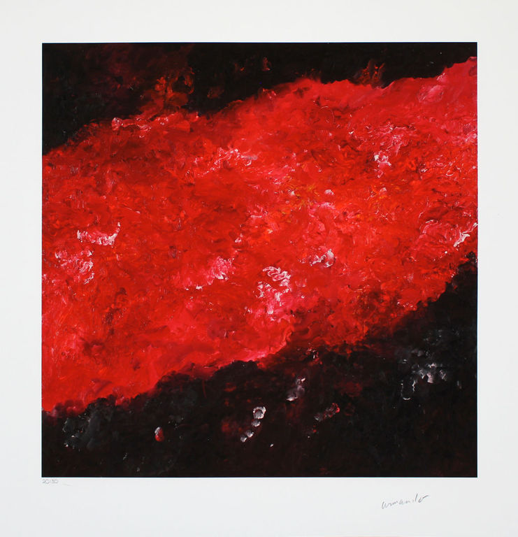 Armando - "Rotes Bild" - Giclee - Handgesigneerd en -genummerd - 2016 kopen? Bied vanaf 95!