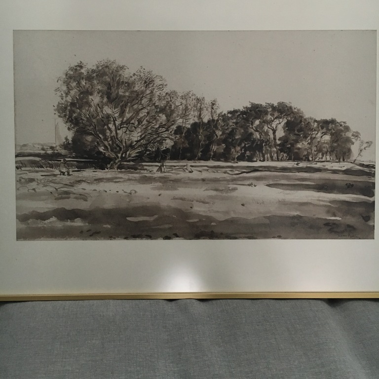 Johan Dijkstra - Aquarel - Landschap kopen? Bied vanaf 1250!