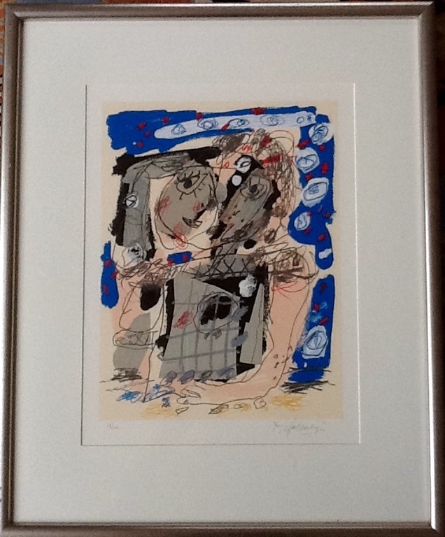 Kees Salentijn,Prachtig ingelijste zeefdruk verkocht voor € 125!
