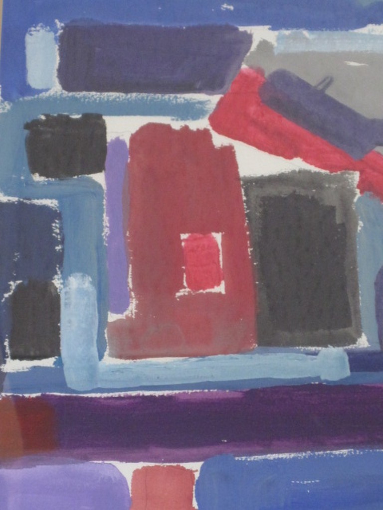 mooie gouache "Maassluis zomermiddag" monogram TCK '91 kopen? Bied vanaf 1!