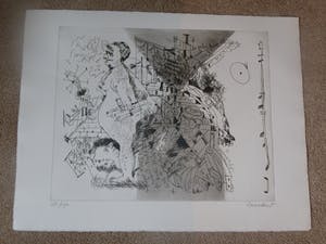 Lucebert - Lucebert, Lof der Vetzucht, handgesigneerd en genum, 1976 kopen? Bied vanaf 295!