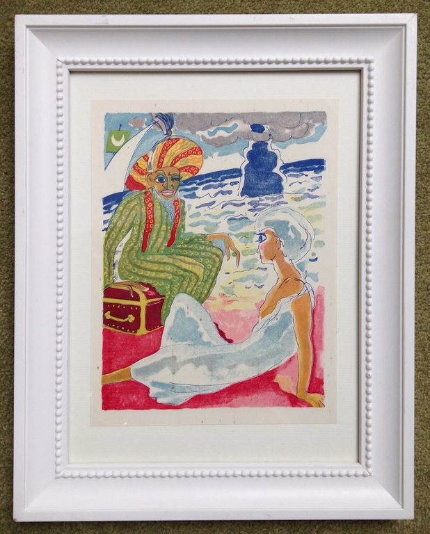 Kees van Dongen, Originele houtgravure uit 1955 kopen? Bied vanaf 1!