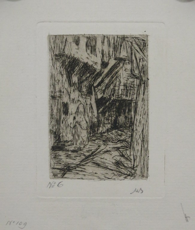 Marius Bauer: Ets, Een straatje in Beiroet kopen? Bied vanaf 35!