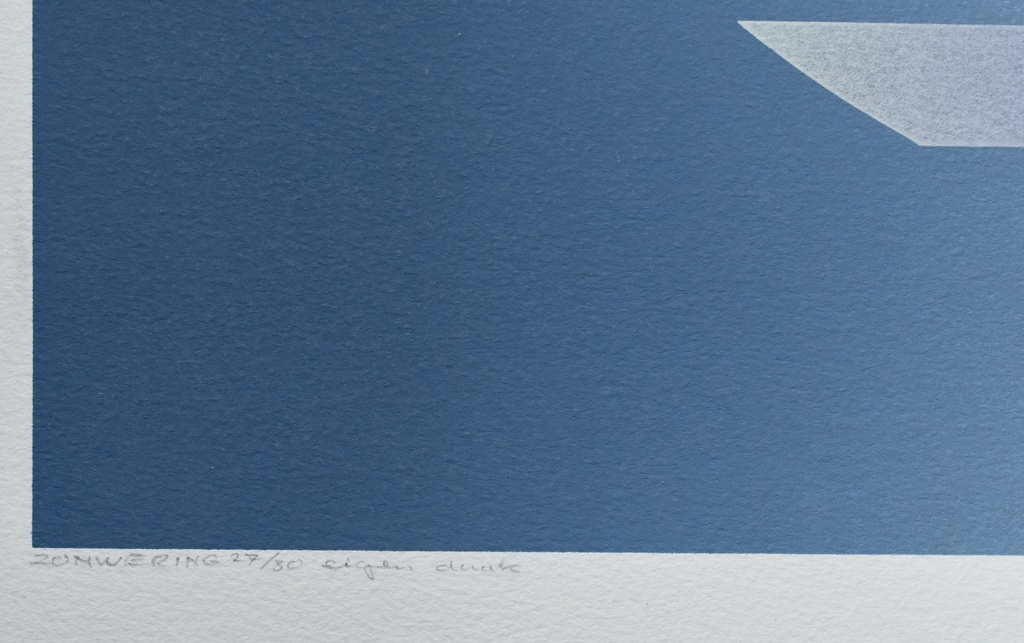 Dirk Huizer # ZONWERING # litho, nm+++, 1988, gesigneerd/genumemrd kopen? Bied vanaf 35!