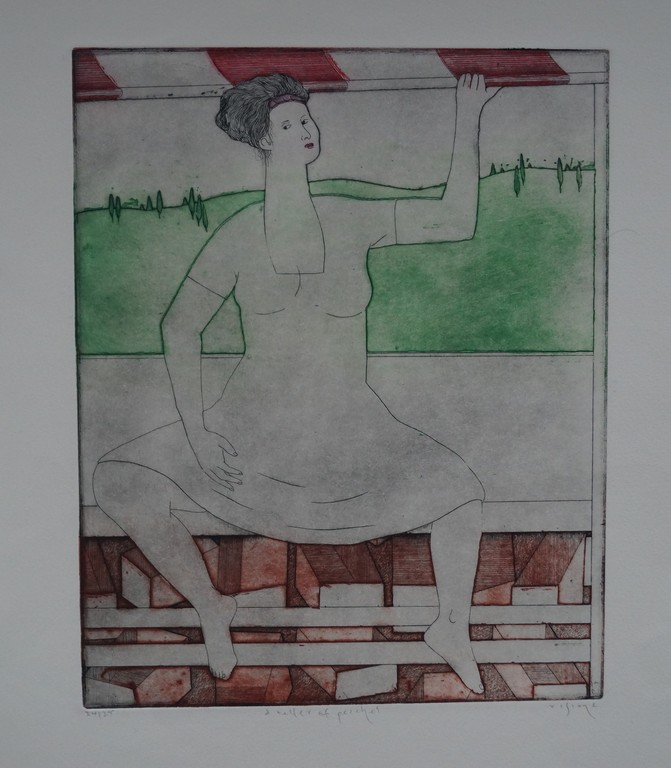 Mark Visione - gesigneerde ets - a reflex of peeches - 25 ex. kopen? Bied vanaf 10!