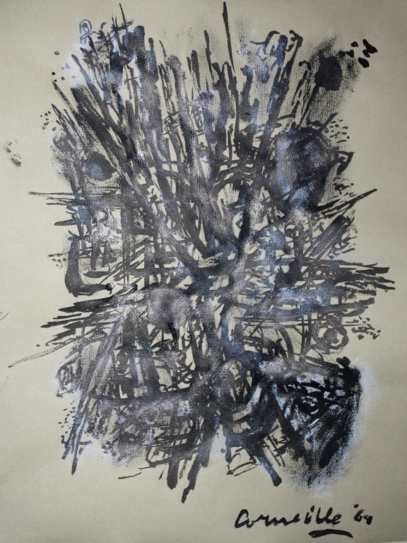 Corneille - Ink drawing on paper 1964 verkocht voor € 800!