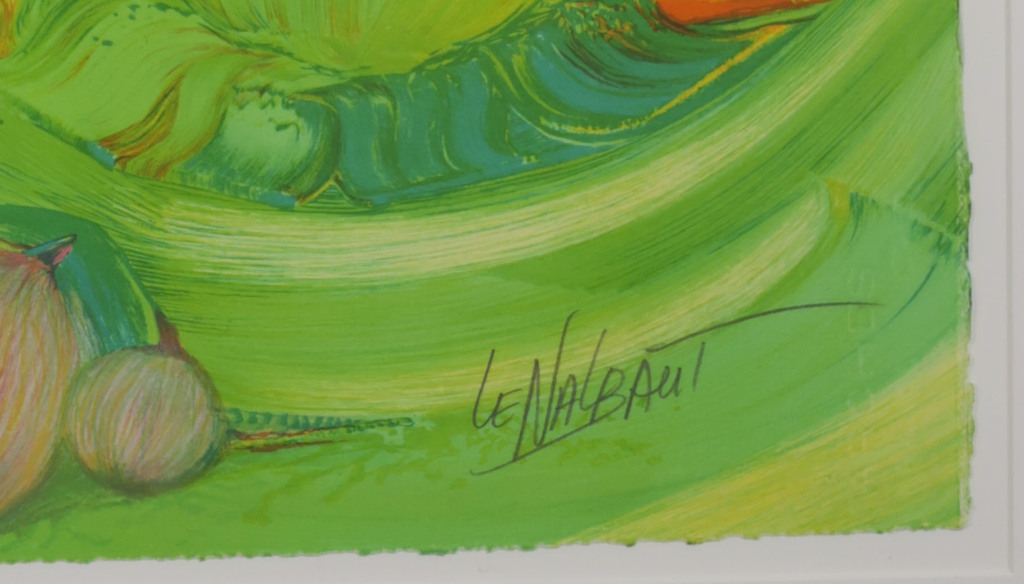 Gerard le Nalbaut: Litho, Soleil sur la buie - Ingelijst kopen? Bied vanaf 60!