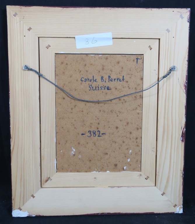 Carole B. Perret: Olieverf op board, Stalmeester - Ingelijst kopen? Bied vanaf 100!