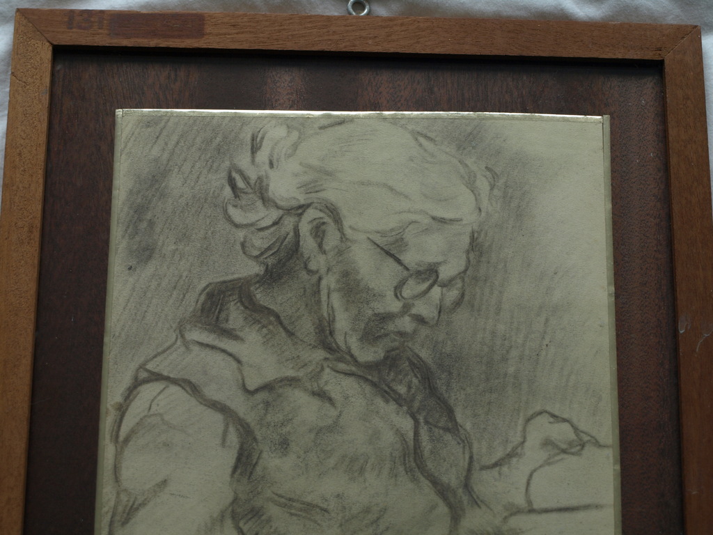 Jan van Bloppoel : Tekening , Lezende vrouw – gesigneerd & ingelijst – ca 1965 kopen? Bied vanaf 1!