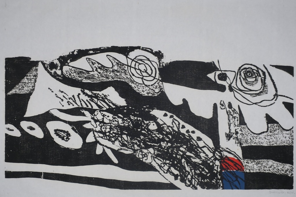 Jef Diederen: Houtsnede op Rijstpapier, Z.T. kopen? Bied vanaf 35!