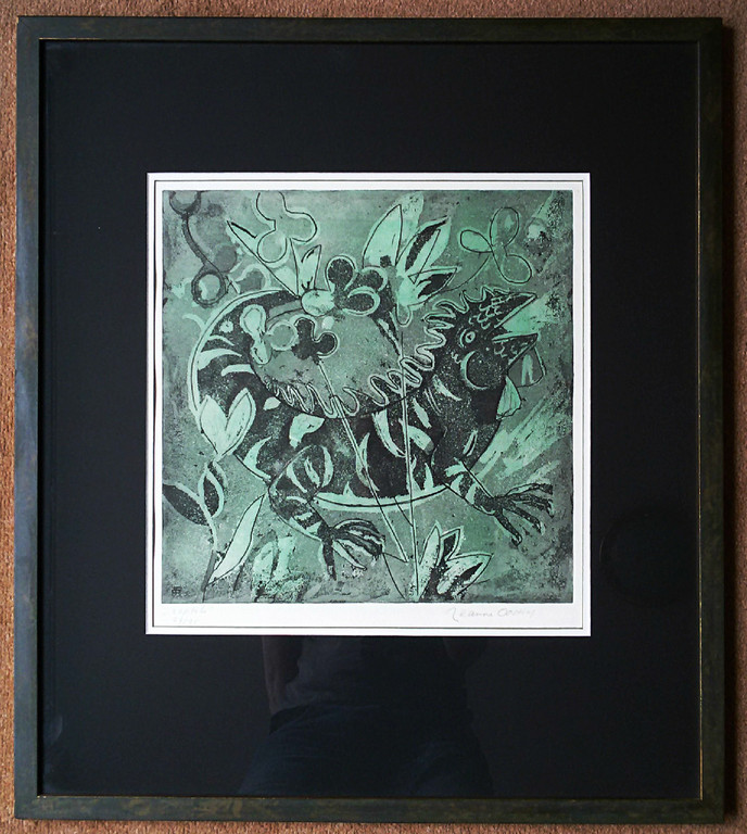 Laatste keer: Jeanne Bieruma Oosting - Reptile, ets (mooi ingelijst) kopen? Bied vanaf 60!