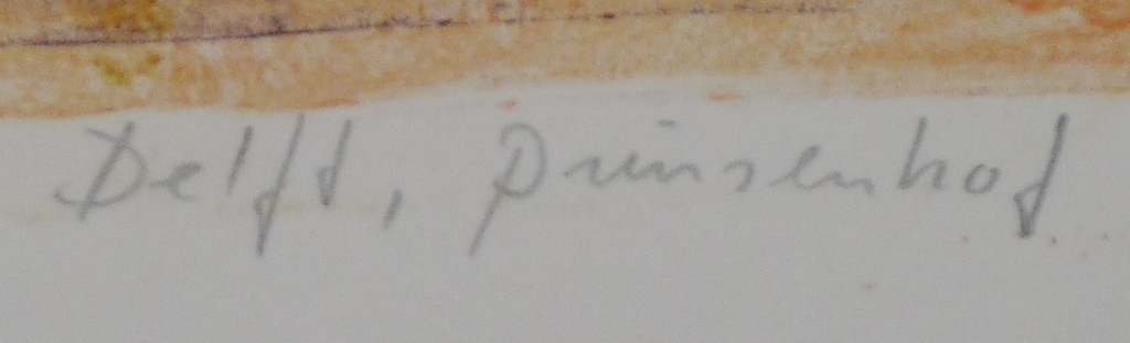 Jeroen Hermkens: Kleurenlitho, Delft Prinsenhof kopen? Bied vanaf 125!