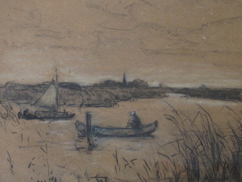 Louis Stutterheim 1873-1943 aquarel "op de plas bij Kortenhoef" gesigneerd  kopen? Bied vanaf 1!