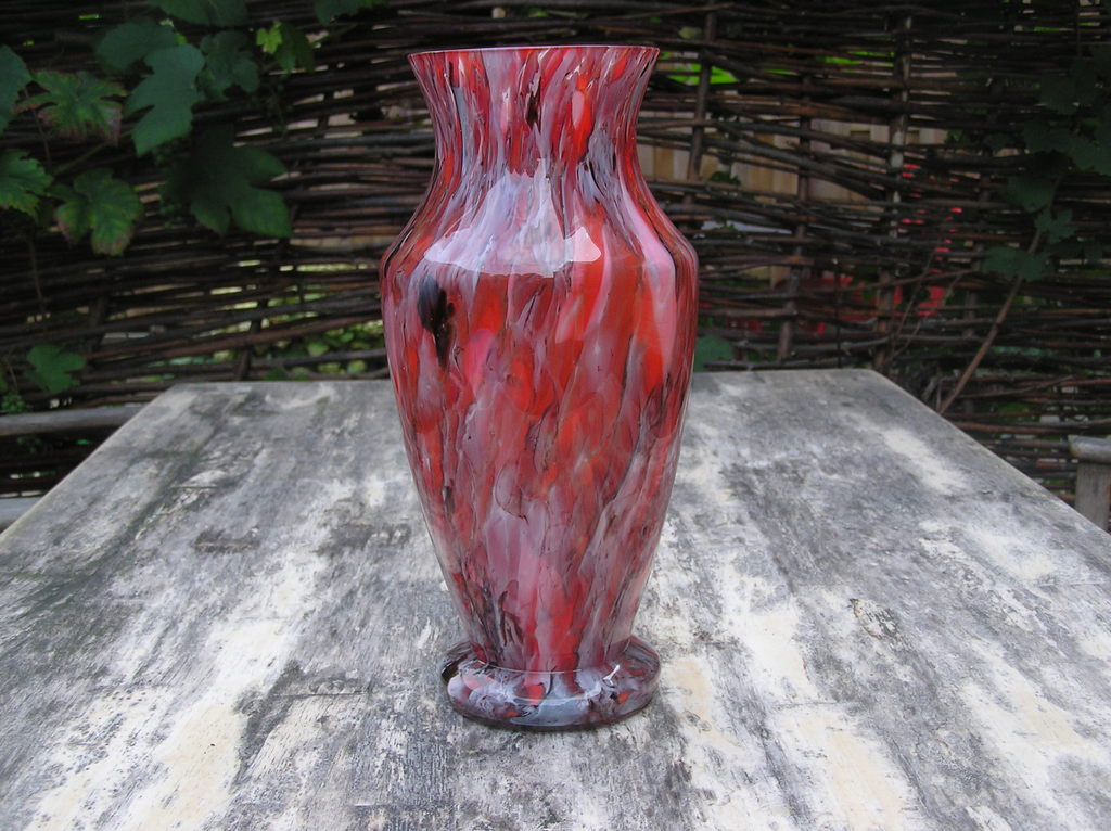 Opaline Art Deco Franz Welz vaas, Bohemen kopen? Bied vanaf 32!