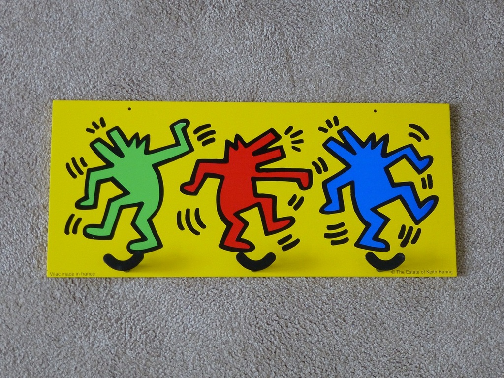 Keith Haring, kapstok, nieuw, het laatste exemplaar!!! verkocht voor € 50!