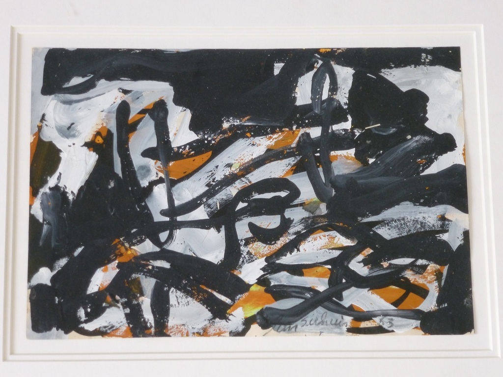 Jan Sierhuis, compositie op papier, 1963 kopen? Bied vanaf 550!