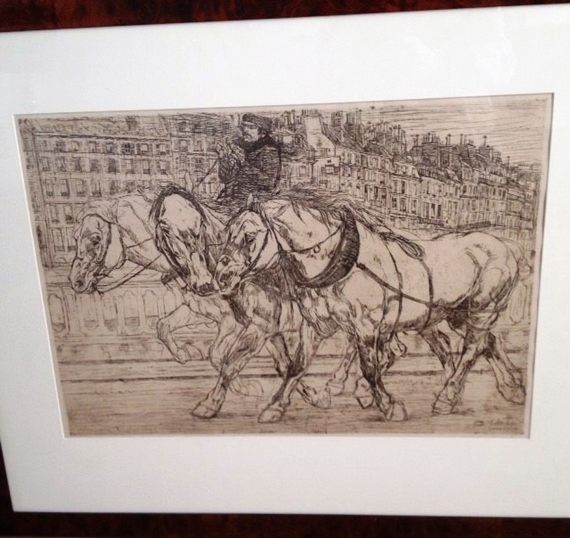 Pieter Dupont grote ets Terug naar den stal. verkocht voor € 400!