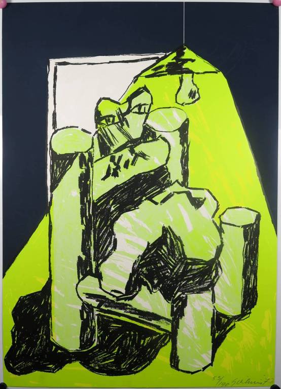 Jan Sierhuis: Zeefdruk, Hommage a Picasso kopen? Bied vanaf 1!