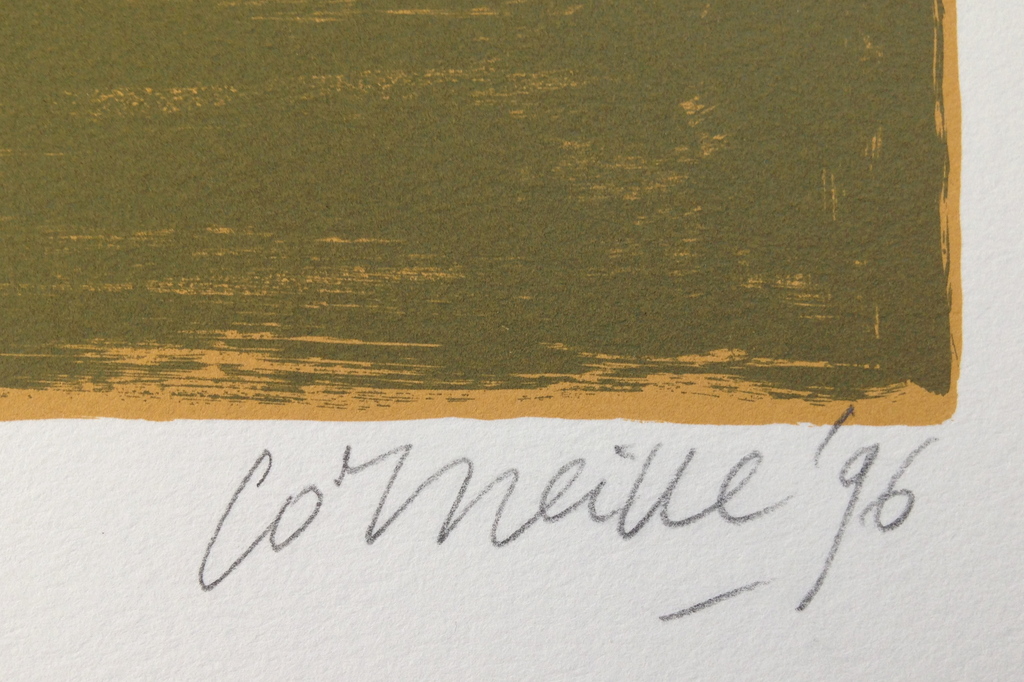 Corneille, Originele kleurenlitho uit 1996, Handgesigneerd kopen? Bied vanaf 220!
