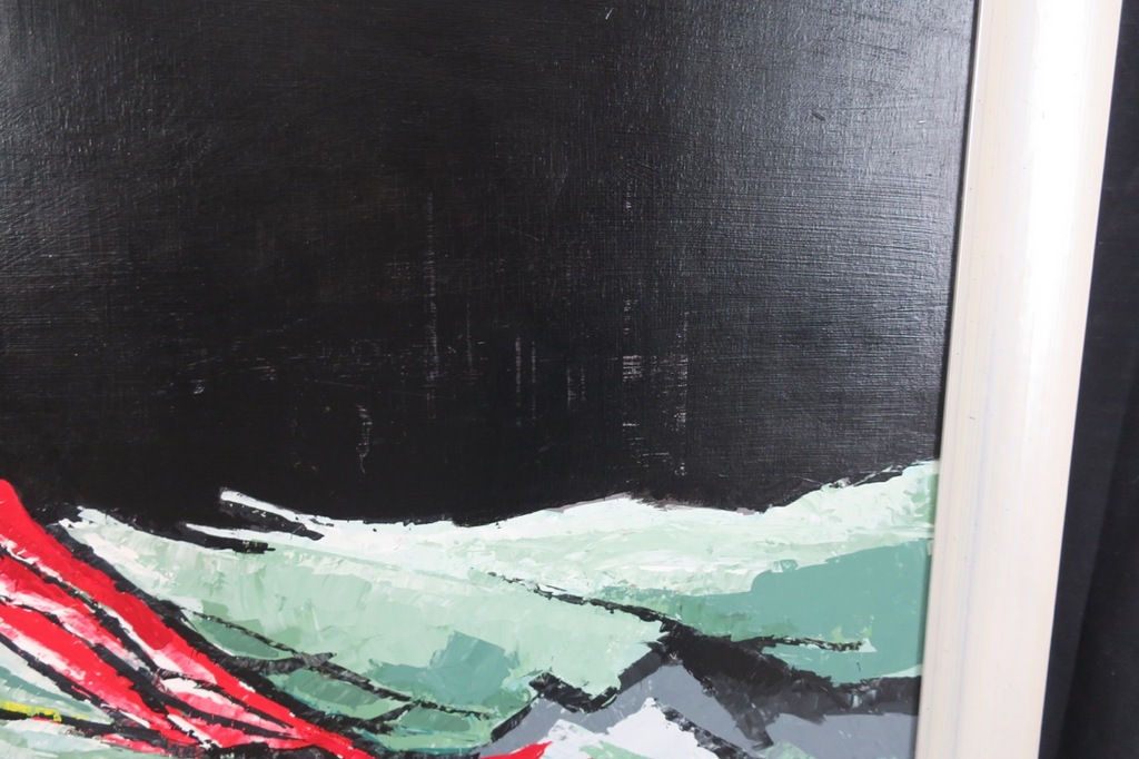 Jan Koch: Acryl op paneel, Beving - Ingelijst (Groot) kopen? Bied vanaf 50!