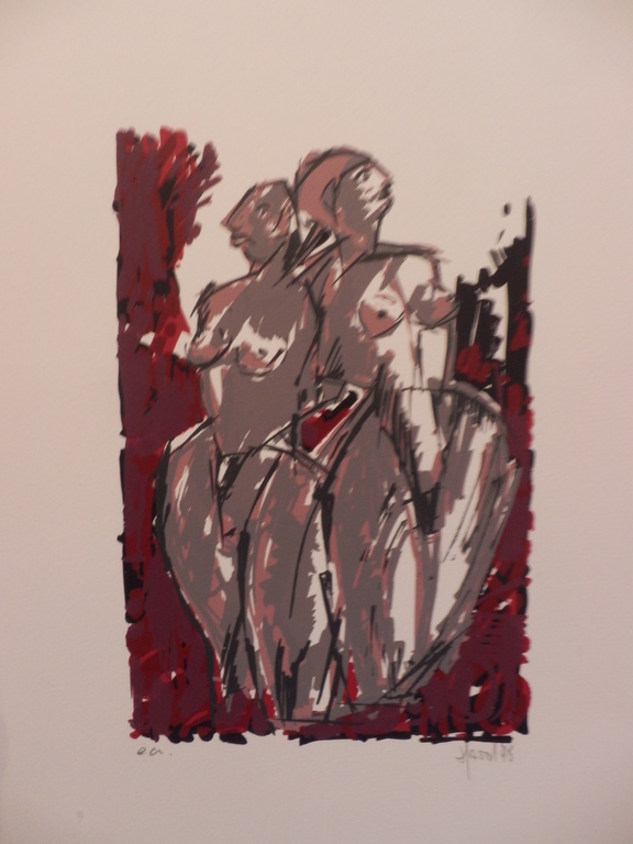 AD van HASSEL  Zeefdruk  LADIES IN GREY  Handgesigneerd kopen? Bied vanaf 1!