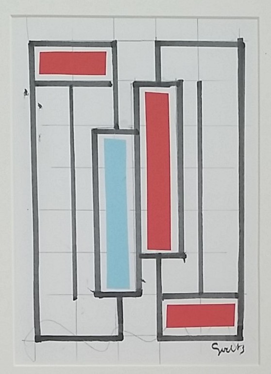 Siep van den Berg - Siep van den Berg - Inkt Collage op papier  kopen? Bied vanaf 1!