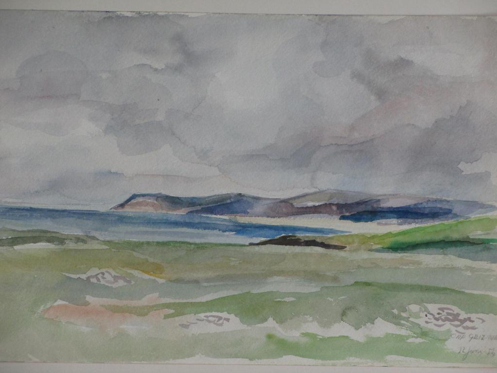Han Krug, Cap Gris Nez, Aquarel verkocht voor € 45!