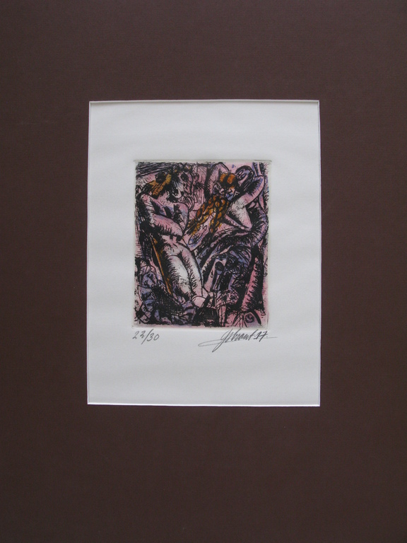 IJsbrant - Ets/aquarel nr. 22/30  kopen? Bied vanaf 75!