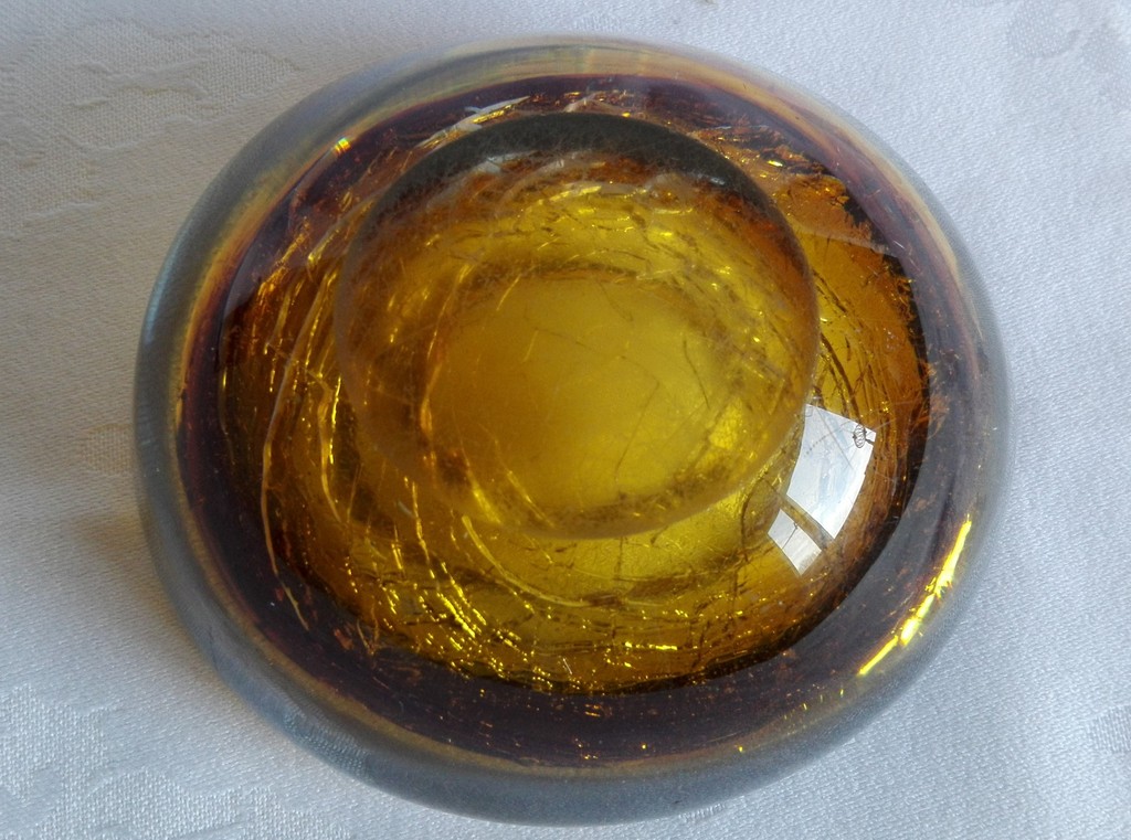 Murano, Italië, Geode kom met craquelé kopen? Bied vanaf 1!