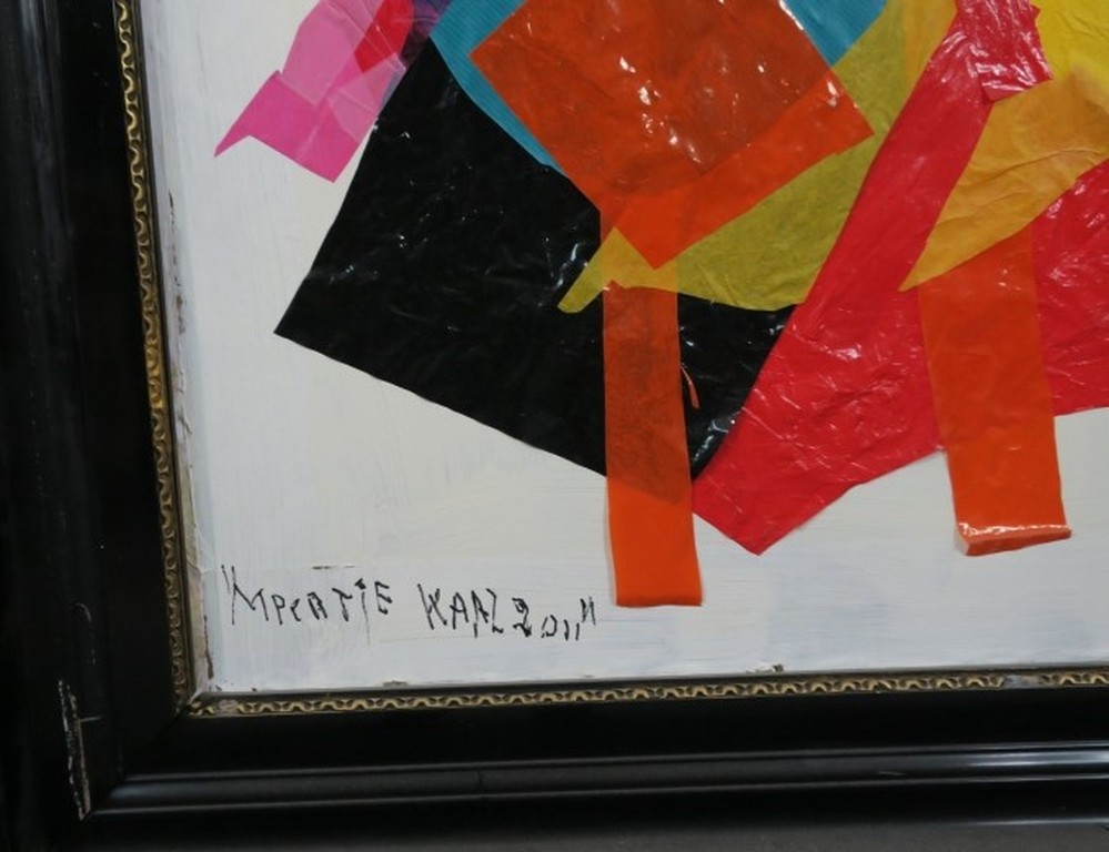 Meertje Kaal: Collage op karton, Weekmakers - Ingelijst (groot) kopen? Bied vanaf 1!