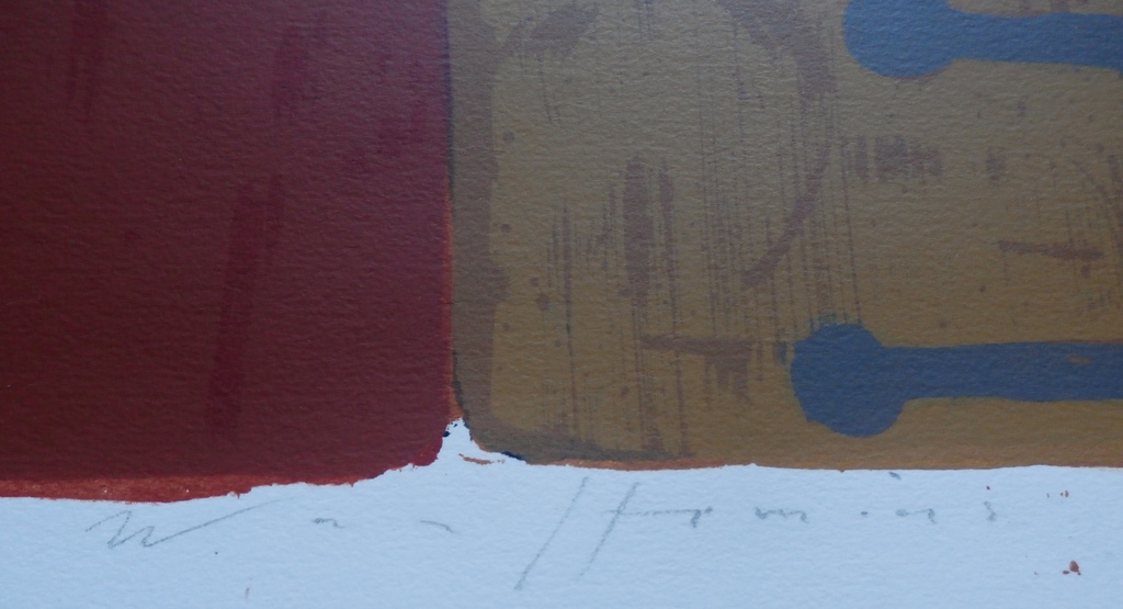 Piet Warffemius, zeefdruk: Compositie 3, handgesigneerd kopen? Bied vanaf 85!