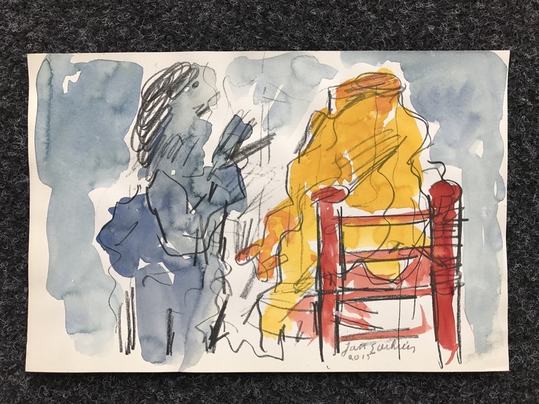 Jan Sierhuis ingekleurde litho 2015 kopen? Bied vanaf 1!