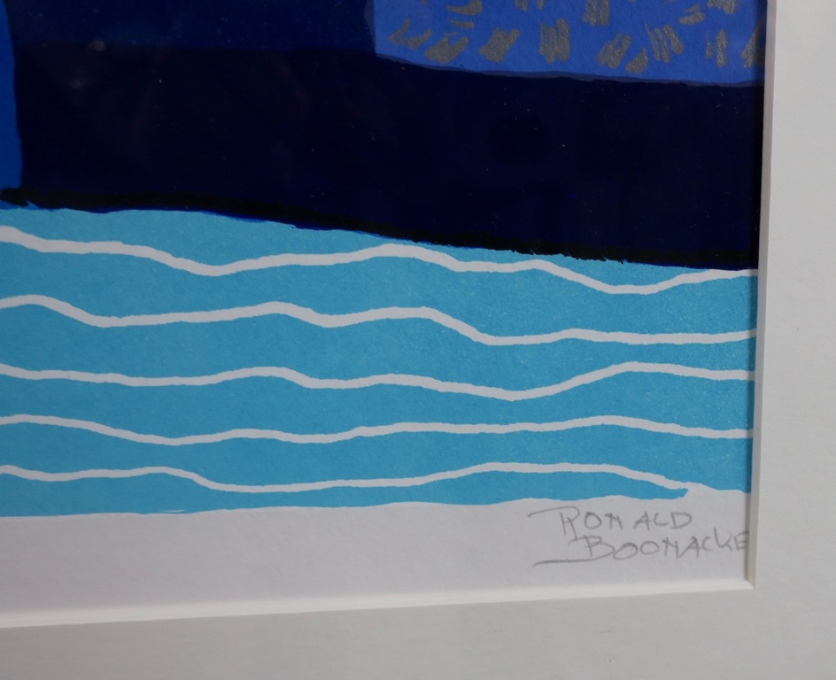 Ronald Boonacker: Zeefdruk, Aruba - Ingelijst kopen? Bied vanaf 40!