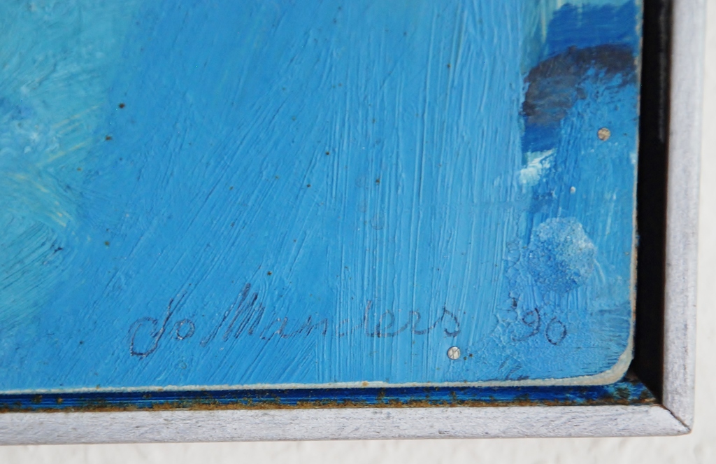 Jo Manders, Olieverf op paneel, abstract kopen? Bied vanaf 30!