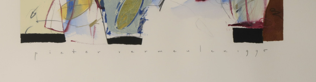 Pieter Vermeulen: Gemengde techniek, Zonder titel II - Ingelijst kopen? Bied vanaf 50!