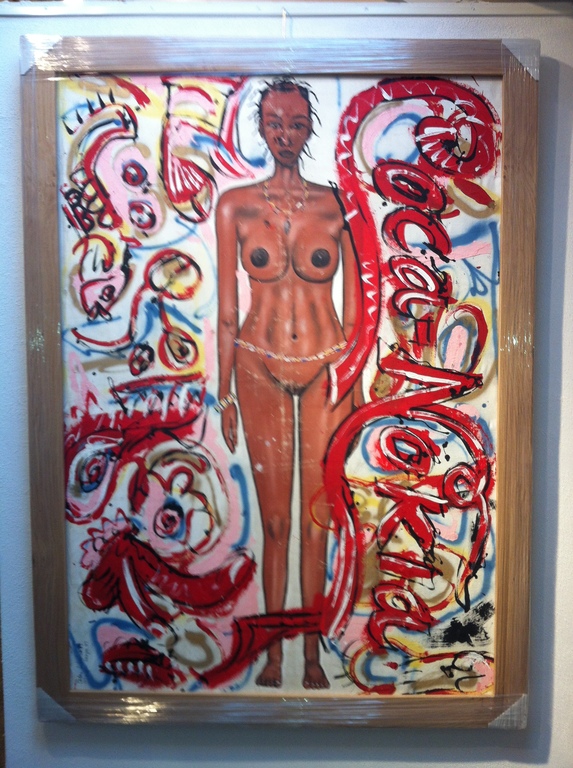 Peter Klashorst Origineel op doek.Titel: Coca Nokia, kopen? Bied vanaf 1!