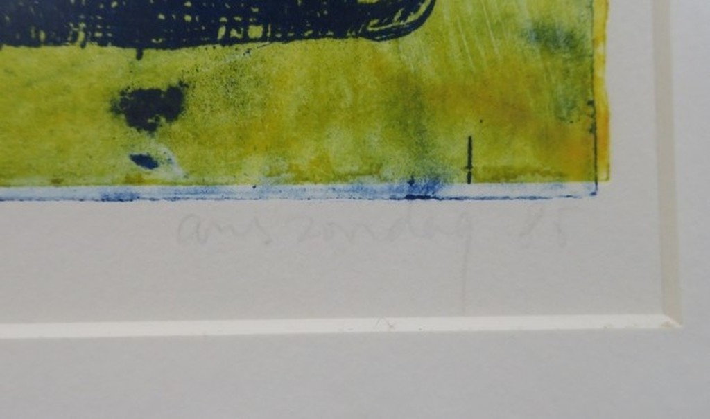 Ans Zondag: Ets, Quantum chromo dynamica 1 - Ingelijst kopen? Bied vanaf 1!