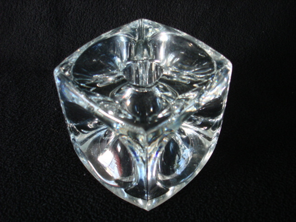 Rudolf Jurniki, massief glazen kaarsenstandaard  kopen? Bied vanaf 1!