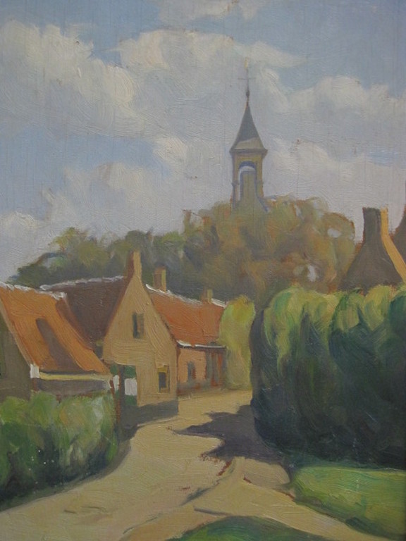 Toon Pluijmers 1910-1967 olieverf "landschap bij Leerdam" omstreeks 1930 kopen? Bied vanaf 1!