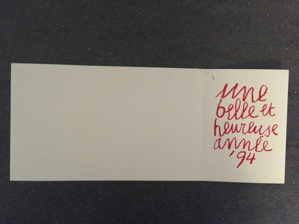 Corneille  EA zeefdruk / Litho Kerst kaart 1993 kopen? Bied vanaf 1!