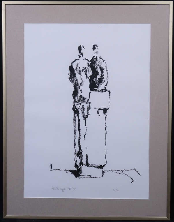 Bart ten Bruggencate: Litho, Twee figuren - Ingelijst kopen? Bied vanaf 1!