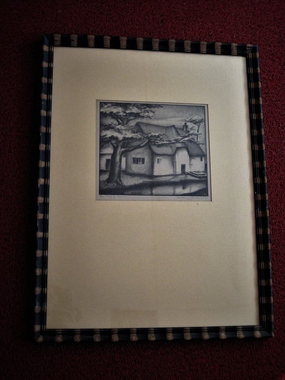 Vroeg A van Dobbenburgh Post Impressionistisch 1927 Litho "huisje Overveen" ges. kopen? Bied vanaf 1!