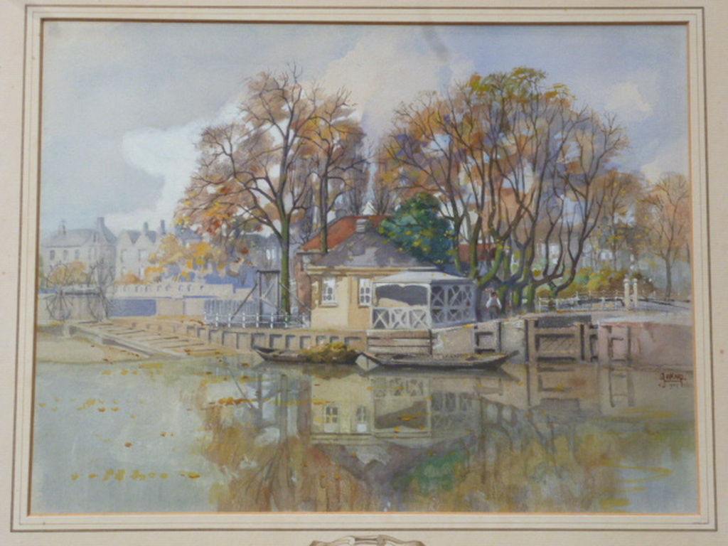 Gerrit Willem Knap - aquarel - Overtoom, Amsterdam kopen? Bied vanaf 225!