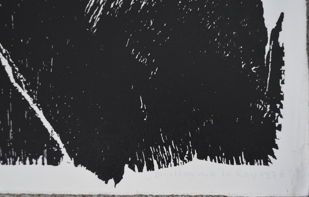 Guillaume Le Roy # COMPOSITIE # houtsnede, 1976, mint- kopen? Bied vanaf 85!